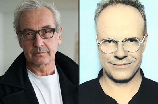 Left: Peter Fischli. Photo: Tom Haller. Right: Hans Ulrich Obrist. Photo: Youssef Nabil.
