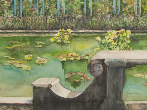 "Lily Pond" by Jean Caiola.