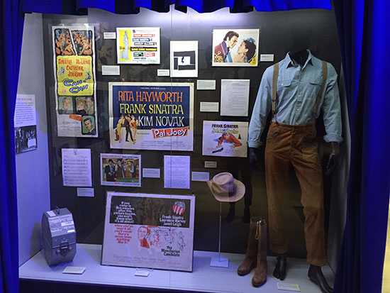 Memorabilia Installation at "Sinatra: An American Icon."