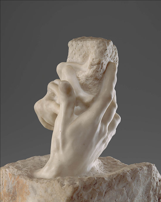 "The Hand of God" by Auguste Rodin, Modeled ca. 1896–1902, commissioned 1906, carved ca. 1907. Marble, 29 × 23 × 25 1⁄4 inches. The Metropolitan Museum of Art, New York, Gift of Edward D. Adams, 1908.