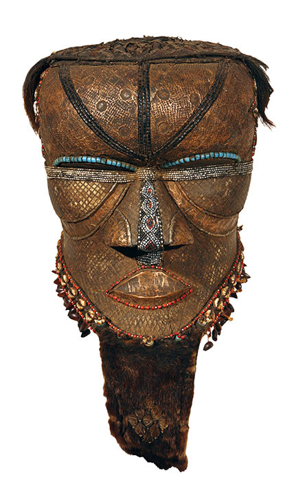 Democratic Republic of the Congo, Kuba peoples, Helmet Mask (Bwoom), 19th-20th Century, Hofstra University Museum Collections, Gift of Mr. and Mrs. Sol Levitt.