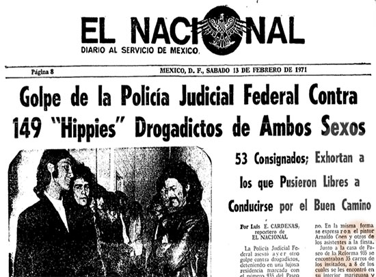 El Nacional header. 