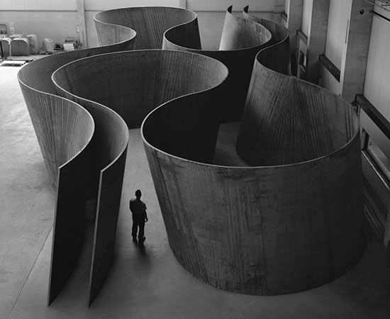 "Inside Out" by Richard Serra, 2013. Weatherproof steel, 158 × 982 × 482 1/2 inches. © Richard Serra. Photo by Lorenz Kienzle.