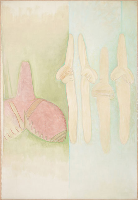"Turning (Intro/About)" by Joe Baer, 1978. Oil on canvas, 84 1/10 x 60 inches. Barbara Thumm, Berlin.