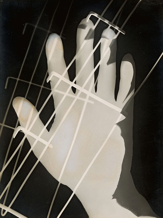 "Photogram" by László Moholy-Nagy￼￼￼￼￼￼￼￼￼￼￼￼￼￼￼￼￼￼￼, 1926. Gelatin silver photogram, 23.8 x 17.8 inches. Los Angeles County Museum of Art, Ralph M. Parsons Fund. © 2016 Hattula Moholy- Nagy/VG Bild-Kunst, Bonn/Artists Rights Society (ARS), New York. Photo: © 2015 Museum Associates/LACMA.