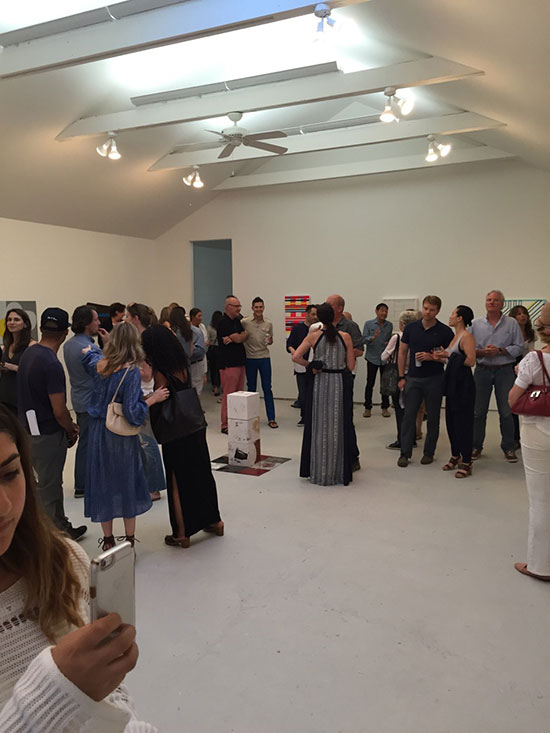 At the Opening of "Territory - Abstraction in the East End Today." Photo: Crush Curatorial.