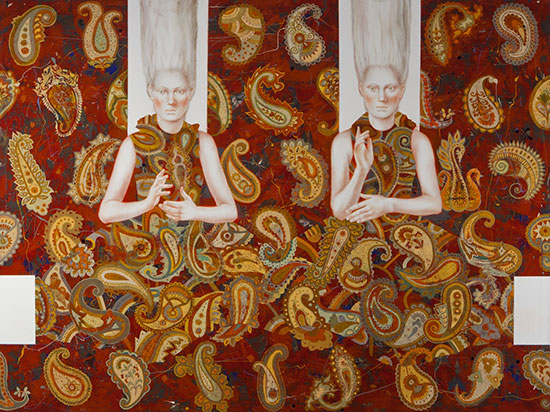 "Fortune Tellers" by Igor + Marina. 51 x 68 inches.