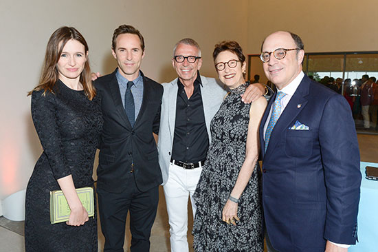 Emily Mortimer, Alessandro Nivola, Chad Leat, Terrie Sultan and H. Peter Haveles. Photo: Joe Schildhorn for BFA.com. Courtesy of the Parrish Art Museum. 