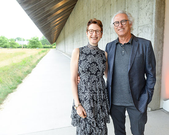 Terrie Sultan and Eric Fischl. Photo: Joe Schildhorn for BFA.com. Courtesy of the Parrish Art Museum. 