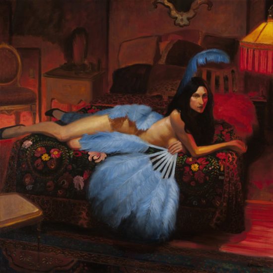 "Casandra" by Alexander Klingspor. Oil on canvas, 35 x 35 inches. Courtesy RJD Gallery.