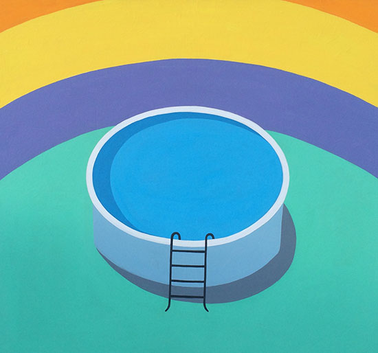 Marjorie Strider, "Jump In" by Marjorie Strider, 2010. Acrylic on canvas, 54 x 60 inches.