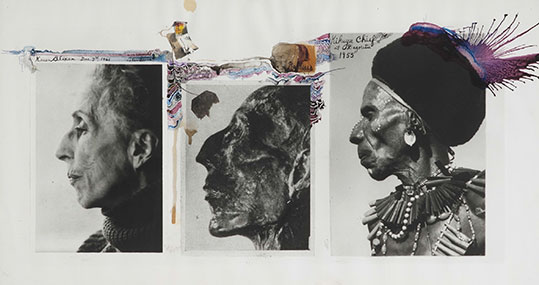 "Karen Blixen, Dec. 3rd, Ramses, Kikuyu Chief Dageretti" by Peter Beard, 1955 – 1961.
