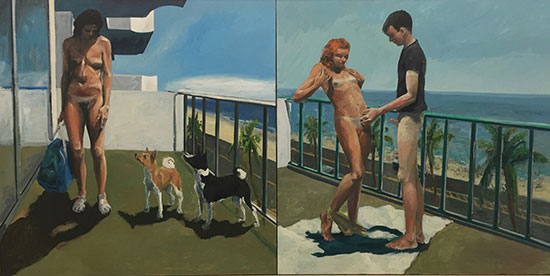 "Dog Days" by Eric Fischl, 1983. Oil on canvas. 