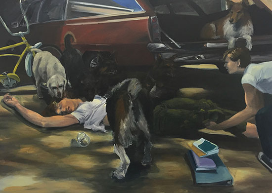 "A Woman Possessed" by Eric Fischl, 1981. Oil on canvas.