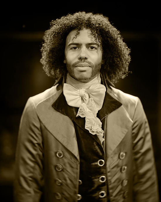Thomas Jefferson, played by Daveed Diggs. Photograph by Josh Lehrer.