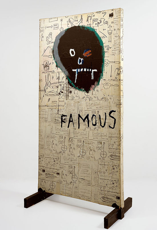 "Famous recto and verso" by Jean-Michel Basquiat, 1982.