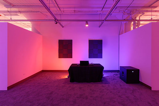 Installation by Kevin Beasley on view in "The Beat Goes On." Photo courtesy SVA Chelsea Gallery.
