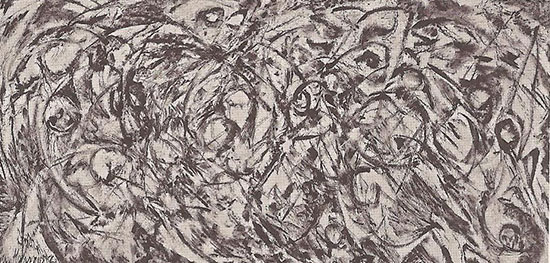 "The Eye is the First Circle" by Lee Krasner, 1960. Oil on canvas, 235.6 x 487.4 cm. Private collection, courtesy Robert Miller Gallery, New York. © ARS, NY and DACS, London 2016.