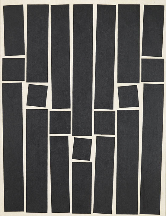 "Painting 9" by Hélio Oiticica, (Brazilian, 1937–1980), 1959. Oil on canvas, 45 5/8 × 35 inches. Courtesy of MoMA.