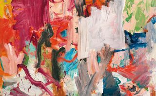 Detail of "Untitled XXV" by Willem de Kooning, 1977. Oil on canvas, 77 x 88 inches. Courtesy of Christie's Post-War & Contemporary Evening Sale.