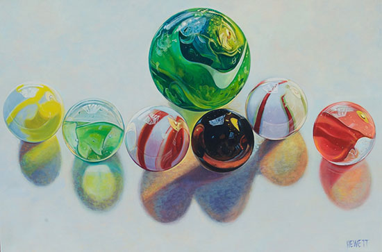 "Marbles" by Scott Hewett. Courtesy of The White Room Gallery.