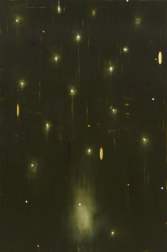 "Count No Count" by Ross Bleckner, 1989. Oil and wax on canvas, 108 × 72 1/8 inches. Whitney Museum of American Art, New York; purchase, with funds from the Painting and Sculpture Committee, 89.28. © Ross Bleckner; courtesy Mary Boone Gallery, New York. 