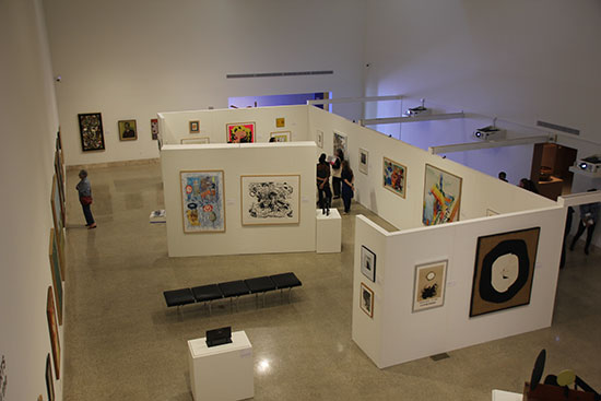 The exhibition space of "An Adventure in the Arts" in the Art Museum of South Texas' Chapman Gallery. Photo provided by AMST.