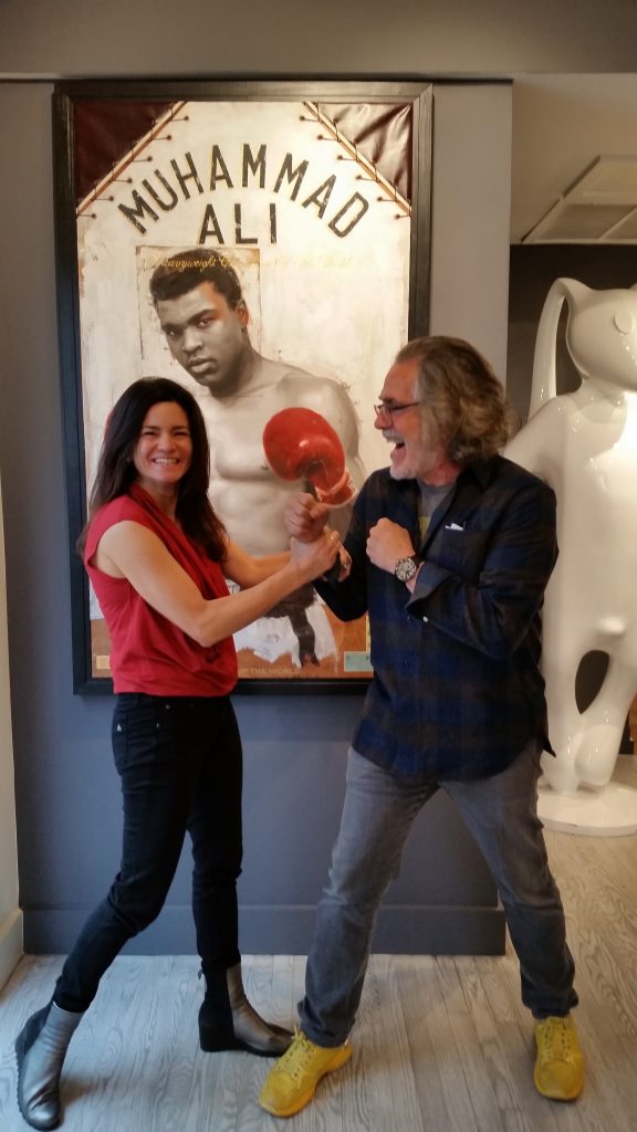 RJD Gallery Director Eve Gianni Corio. and owner Richard J. Demato in the new gallery. Photo by Pat Rogers.