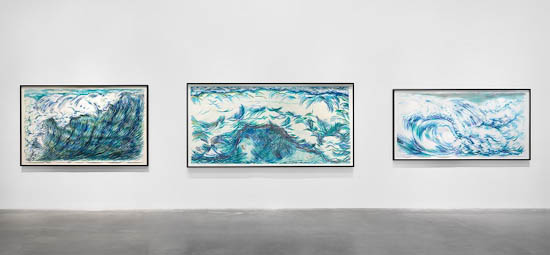 Installation of “Raymond Pettibon: A Pen of All Work,” 2017, at the New Museum in New York. Photo: Maris Hutchinson / EPW Studio. Courtesy New Museum.
