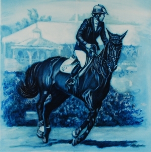 "Blue Rider" from "Hamptons Views" series by Daria Deshuk. Courtesy of the estate of the artist.