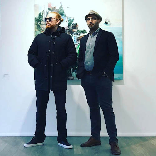Jason Douglas Griffin and Brandon Friend, the two-artist team that goes by the name Gentleman's Game. Courtesy Roman Fine Art.