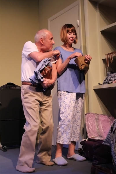 George Loizides and Jane Lowe in a scene from "Doubles." Tom Kochie Photo.