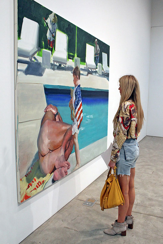At the Opening of "Eric Fischl: Late America" at Skarstedt. Photo by Tom Kochie.