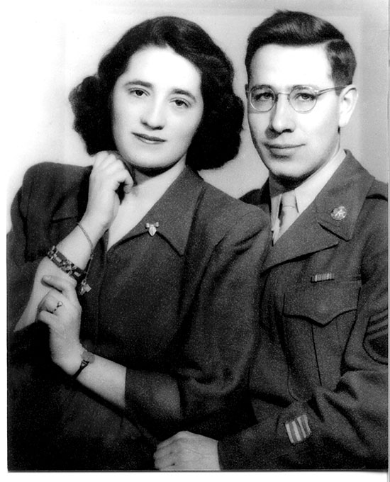 Judith and Gerson Leiber after their engagement. Courtesy of Judith Leiber. 