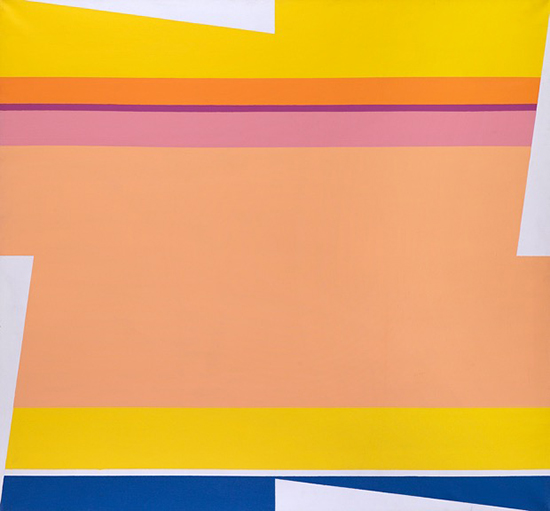 "Rotation B" by Larry Zox, 1964. Acrylic on canvas,  58 x 62 inches. Courtesy Berry Campbell Gallery, New York.