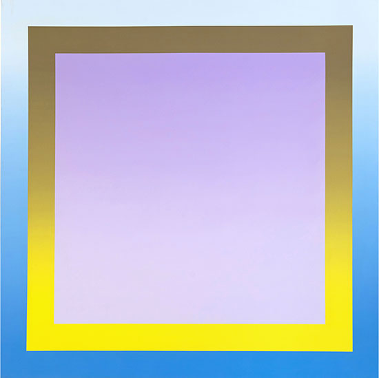 "Navona" BY Michael Boyd, 1971. Acrylic on canvas, 78 x 78 inches. Courtesy of Eric Firestone Gallery.
