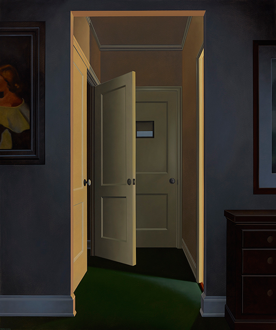 "A Night Out" by Kenton Nelson, 2014. Oil on canvas, 54 x 45 inches. Courtesy of Gerald Peters Gallery.