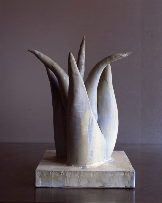 "Untitled" by Peter Schlesinger, 2011. Glazed stoneware, approximately 19 x 9 x 9 inches. Courtesy of the artist.