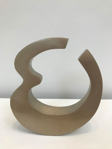 "Gateway" by Hans Van de Bovenkamp, 2014. Polished Bronze, 4.25 x 4 inches. Courtesy of Quogue Gallery.