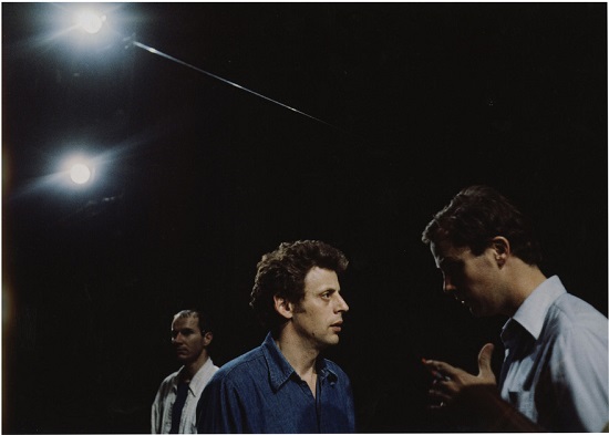 Philip Glass and Robert Wilson during rehearsals of Einstein on the Beach in Avignon, France, 1976, © Philippe Gras. Courtesy The Morgan Library & Museum. 