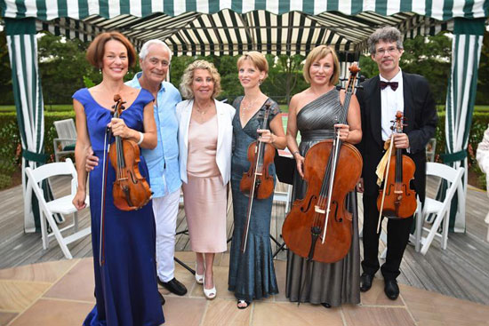 Jay Lieberman and Penny Lieberman with Budapest Festival Orchestra musicians
