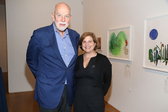 The Guggenheim's Richard Armstrong with The Drawing Center's Laura Hoptman. Courtesy of The Drawing Center.