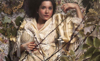 "Dandelion" by Odile Richer. Oil on wood panel, 44 x 34 inches. Courtesy of RJD Gallery.