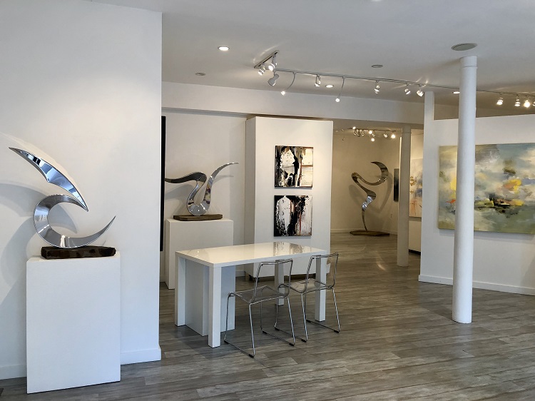 Installation View of “With Abstract Certainty” at The White Room Gallery. Courtesy The White Room Gallery.