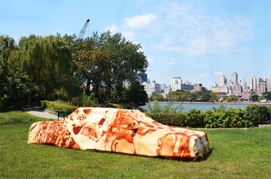 "Into the ground" by Joe Riley & Audrey Snyder, 2018. Courtesy the Artists and Socrates Sculpture Park.