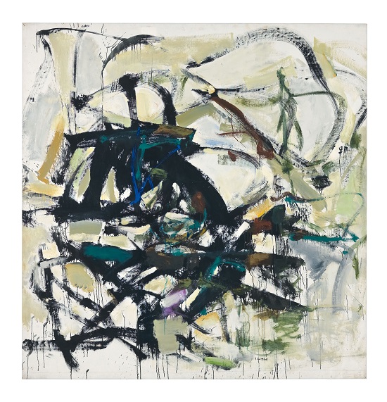 "SLATE" by Joan Mitchell, 1959. Oil on canvas, 77 x 74 inches. ©Estate of Joan Mitchell. Courtesy Cheim & Read.