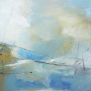"Vast" by Kathy Buist, 2018. Oil on canvas, 36 x 72 inches. Courtesy The White Room Gallery.