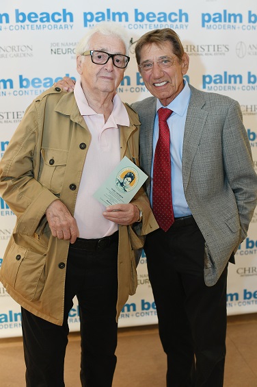 Harry Benson and Joe Namath attend the Palm Beach Modern + Contemporary VIP Opening Preview Presented By Art Miami in West Palm Beach, Florida, 2018. Photo: Dylan Rives. Courtesy of Art Miami.