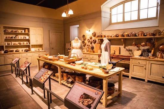 A view of the kitchen display apart of the touring exhibition of PBS series, Downton Abbey. Presented by NBCUniversal at Cityplace in West Palm Beach, FL. Photo: CAPEHART.