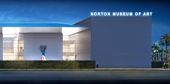 The reopening of the Norton Museum of Art after 2 years of renovation on February 9, 2019. Courtesy of Norton Museum of Art.